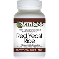 Vinco Red Yeast Rice bottle 600 mg 120 vcaps - Health and Beauty