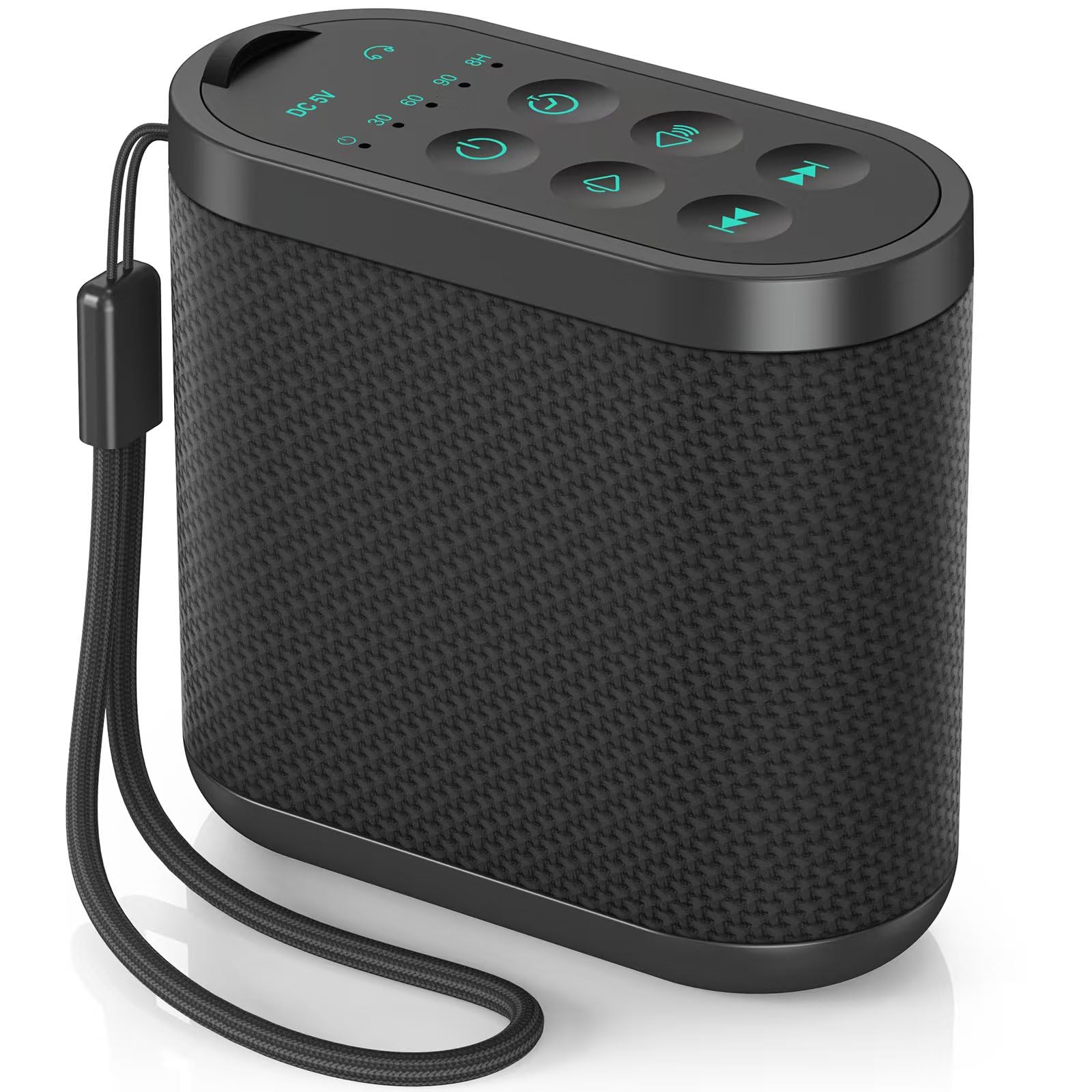 Vindsbay portable white noise machine in brown front view for focused sleep ambiance.