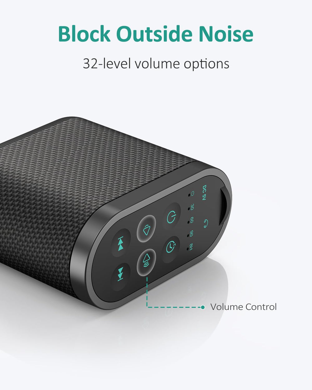 Vindsbay compact white noise machine travel-friendly with long battery life.