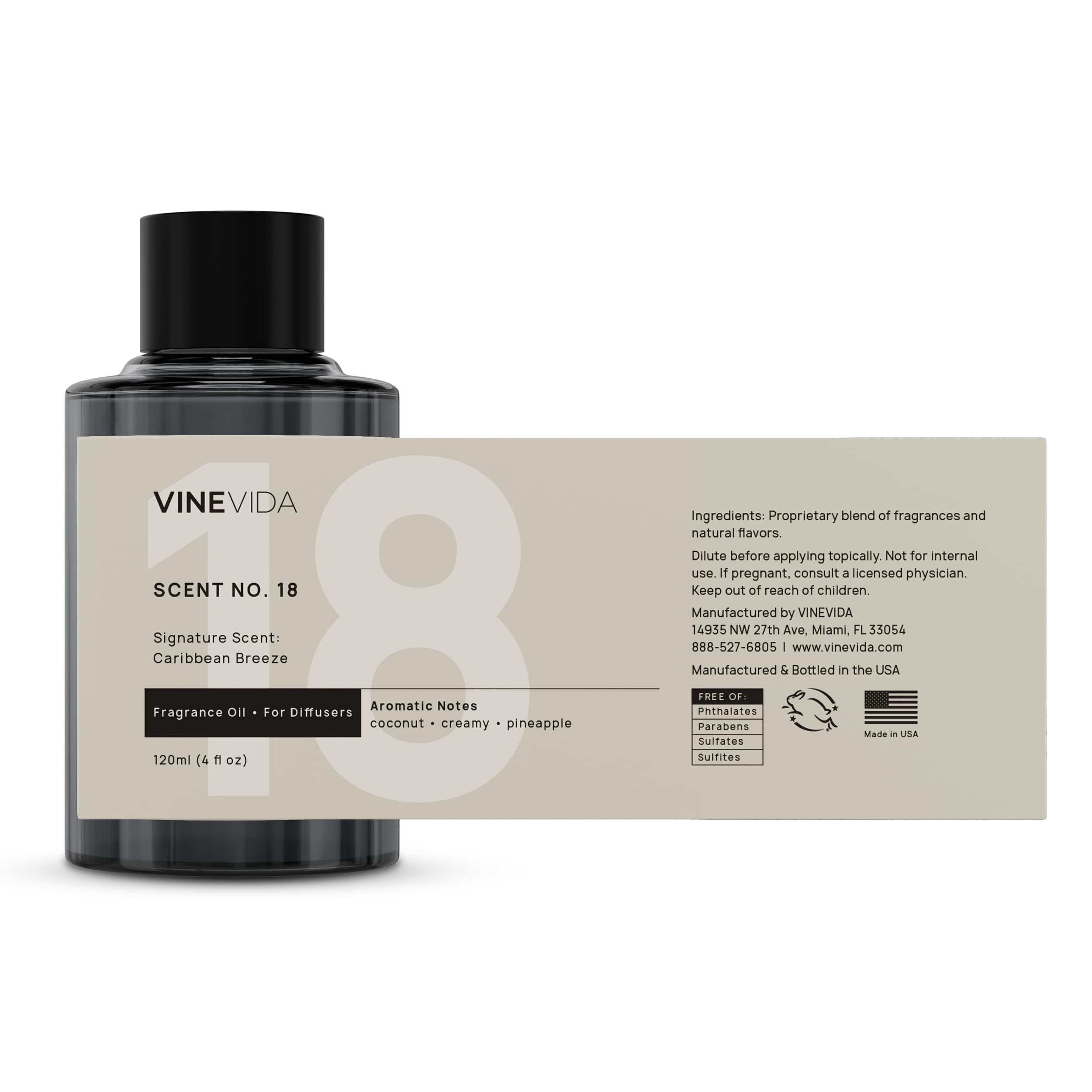 Phthalate-free fragrance oil packaging