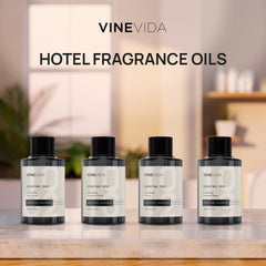 Close-up of VINEVIDA diffuser oil bottle