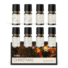 VINEVIDA 8 Christmas Scents candle fragrance oils assortment on display