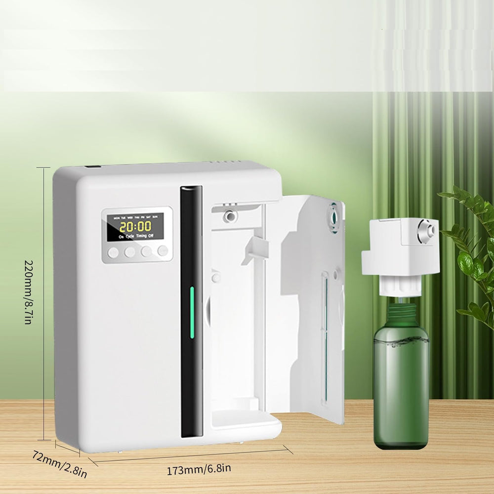 VINGVO scent diffuser LED display showing timer and settings for easy control.