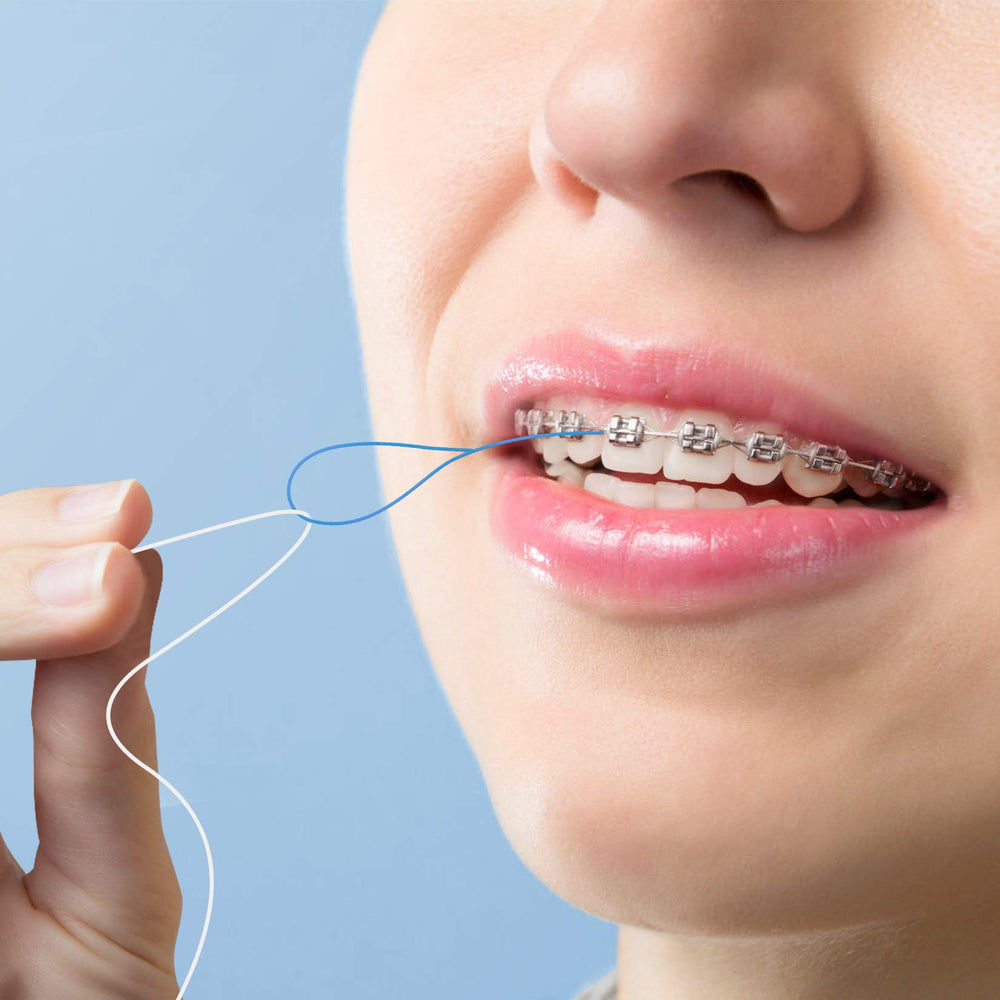 Dentist-recommended floss threaders for braces, bridges, and implants
