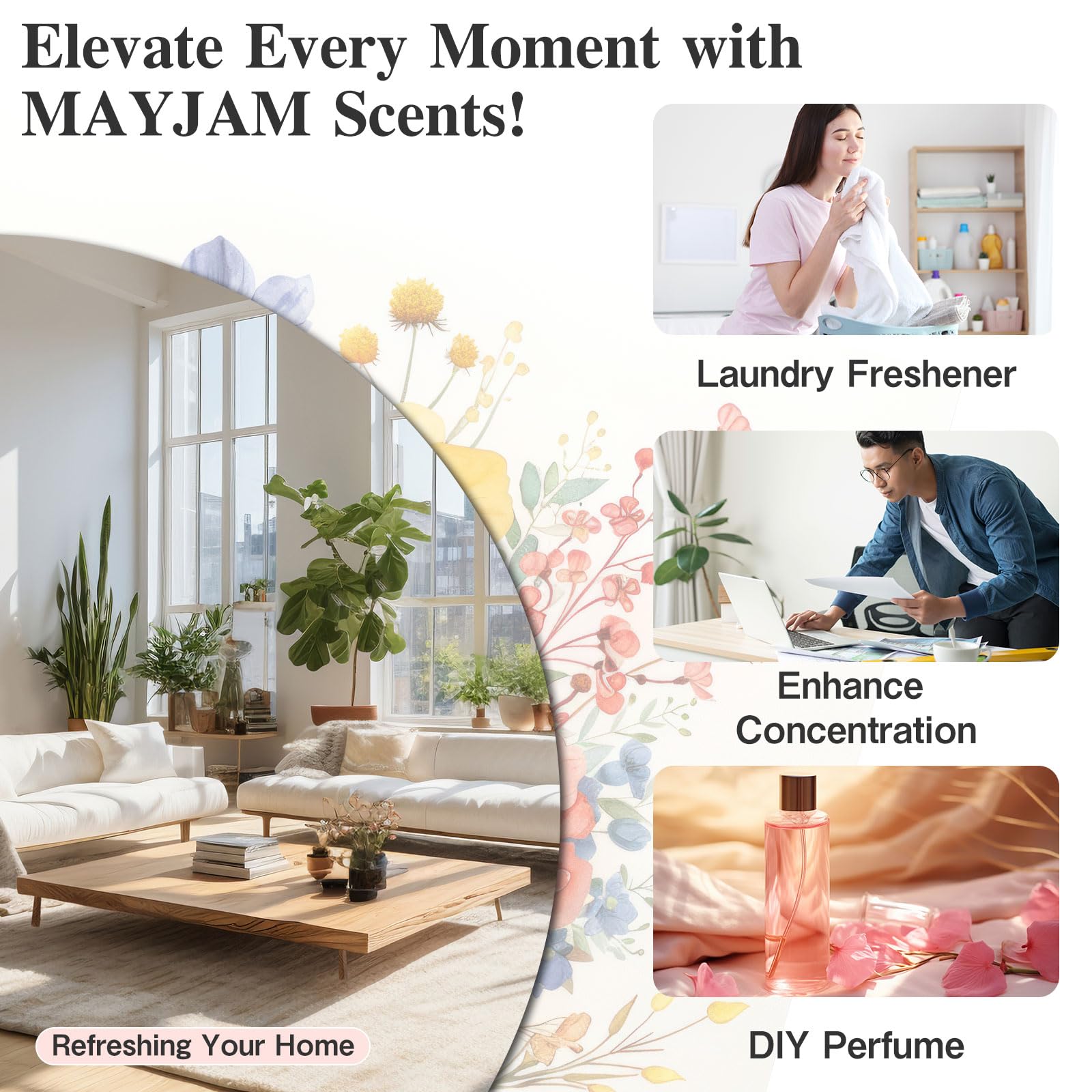 Diffuser with Violet Reverie fragrance oil scent