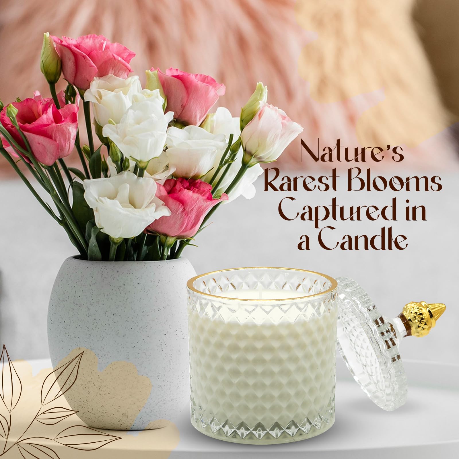 Gift box ready luxury candle for women
