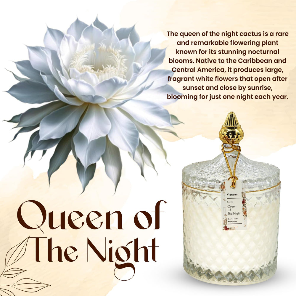 Ghost Orchid and rare flower fragrance notes in a decorative candle