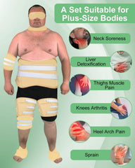 Castor oil pack wrap for feet (11 pieces, Viowey)