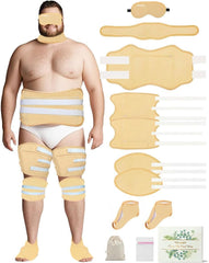 Viowey castor oil pack wrap for stomach (11 pieces, plus-size)