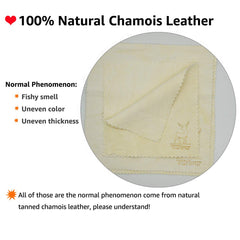 Chamois cloths drying in shade after use