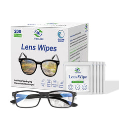 VisClear lens wipes for eyeglasses – 200 count box