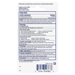 Visine Advanced Relief Eye Drops closeup of clear solution for quick use