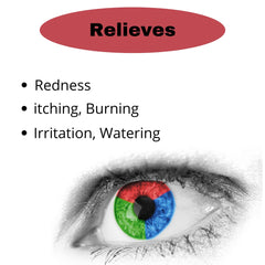 Visine Advanced Relief Eye Drops travel size in hand for convenient redness relief