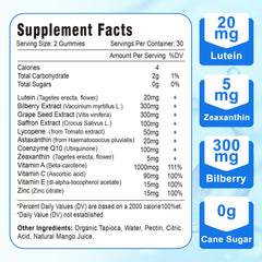 Gummies promoting vision clarity and dry eye relief