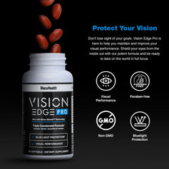 Front view of VISION EDGE PRO bottle