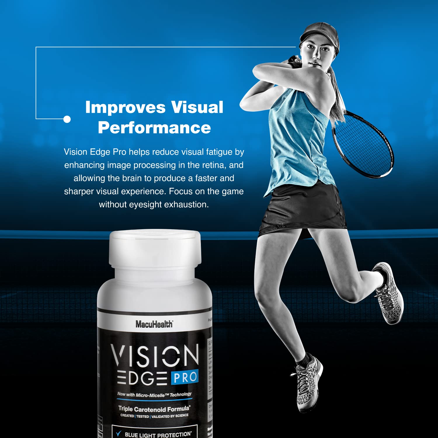 Close-up of VISION EDGE PRO softgels