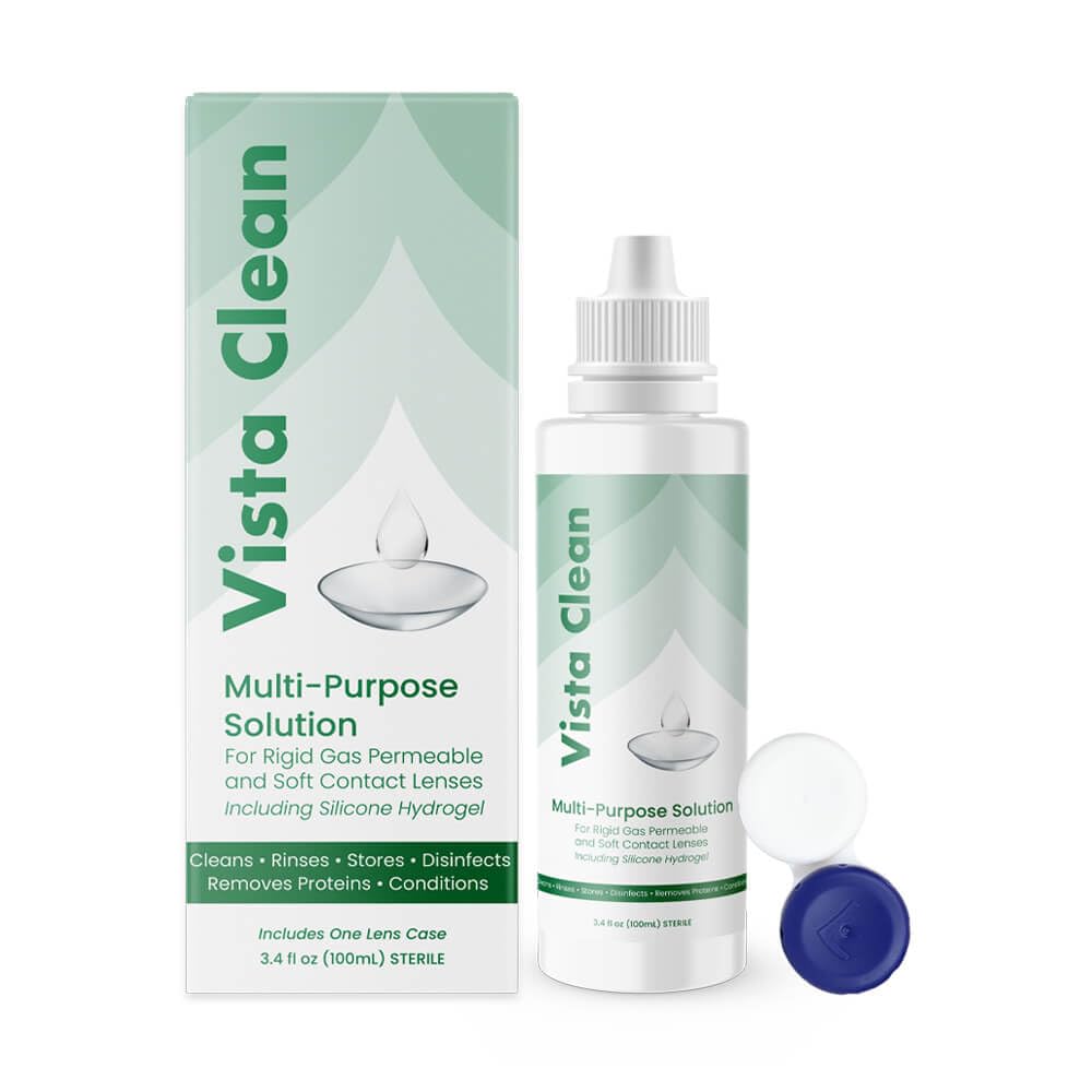 3.4 oz Vista Clean bottle with label