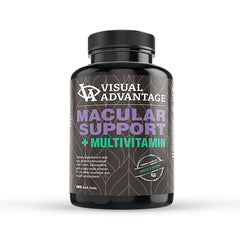 Visual Advantage AREDS2 macular support bottle with 180 soft gels