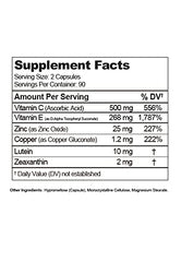 Visual Advantage Macular Support capsules in veggie form for easy swallowing.