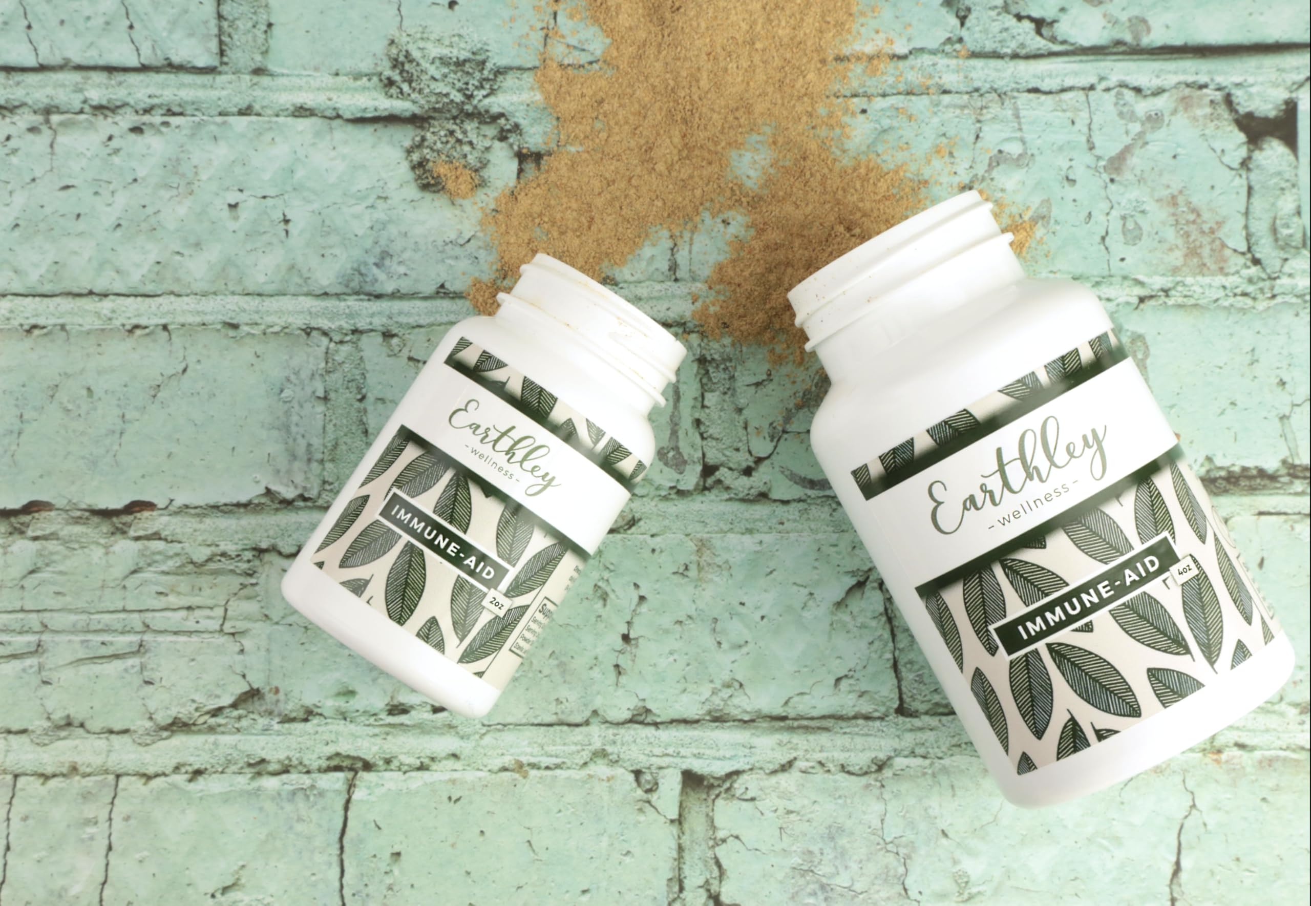 Close-up of Vita-C ingredients including amla berries, orange peel and dandelion leaf