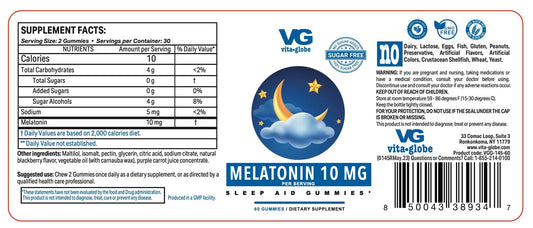 Close-up of berry-flavored melatonin gummy