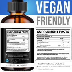 Close-up of 1000mg NAD+ potency on bottle label