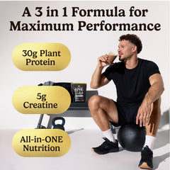 Creatine monohydrate label and scoop