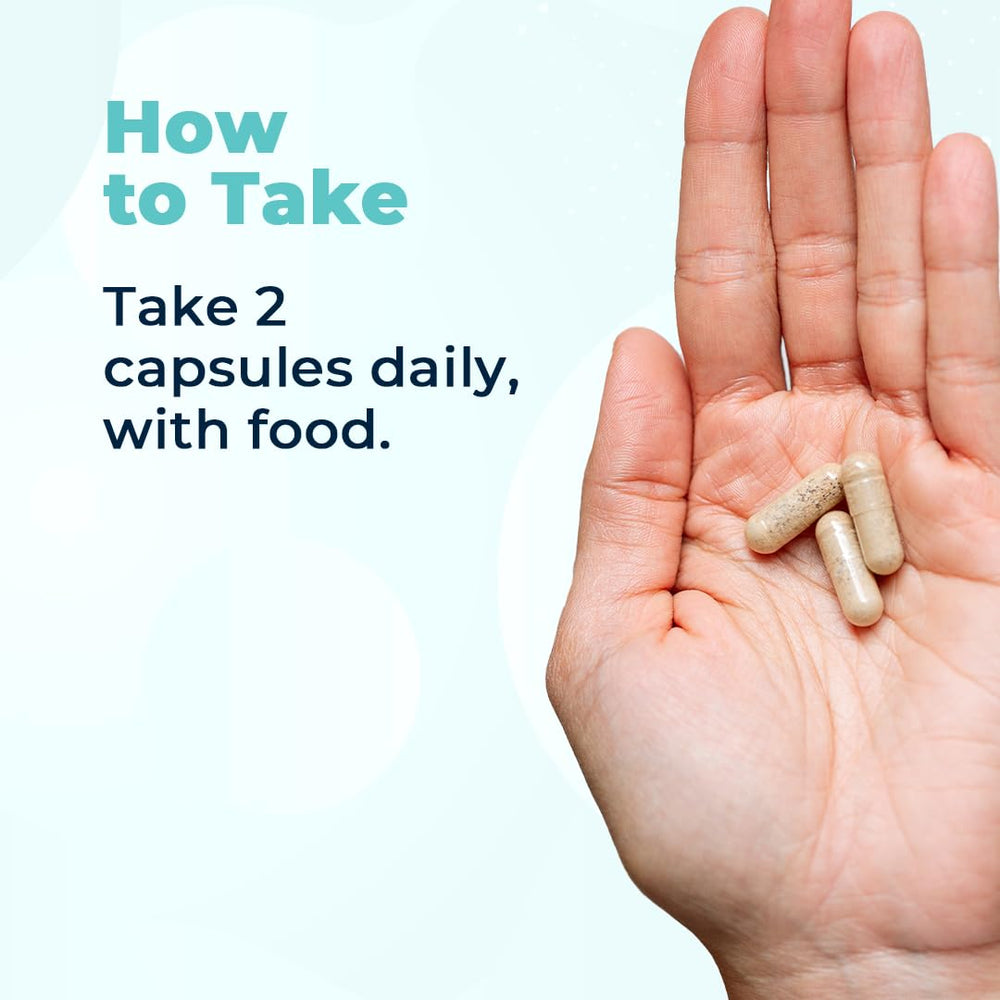 Overview image highlighting skin health benefits of the formula