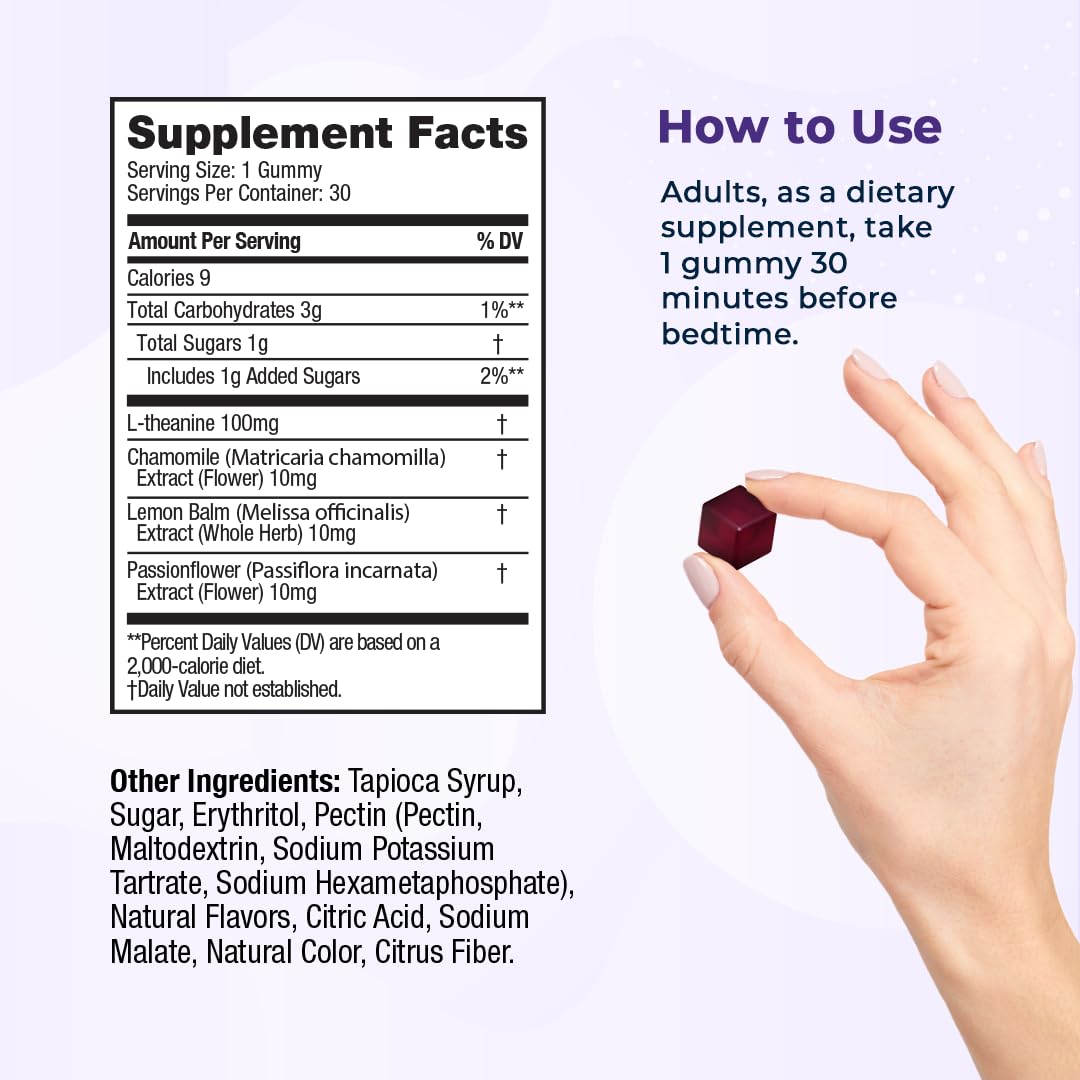 Non-melatonin sleep aid with a melatonin-free formula