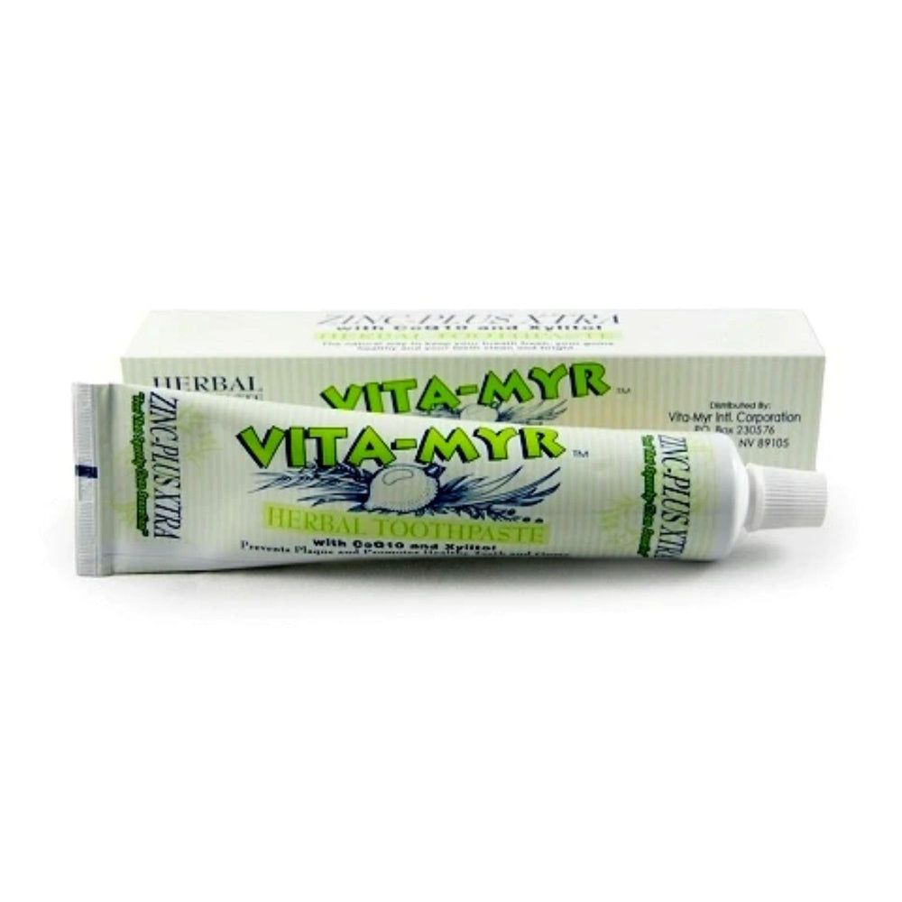 VITA MYR Herbal W CoQ10 And Xylitol Toothpaste packaging