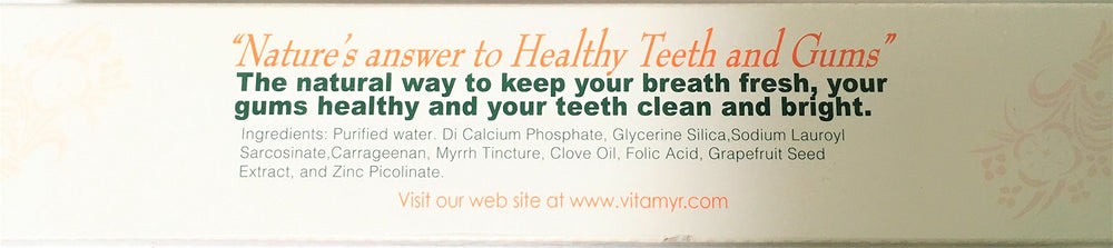No fluoride, SLS-free toothpaste - zinc formula - 3-pack
