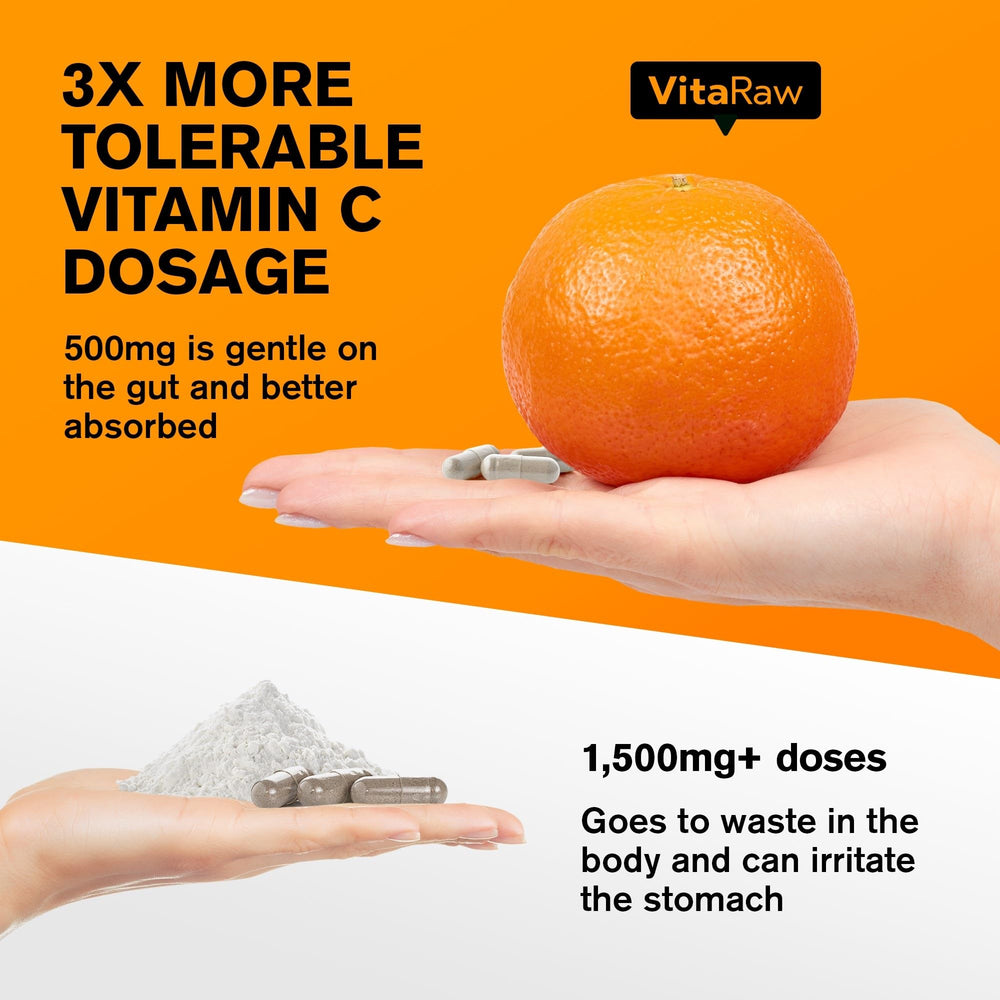 Vegetarian capsules used in VitaRaw Immune Support