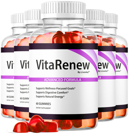 VitaRenew Gummies bottle label close-up