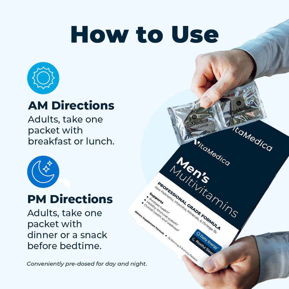 Box and packs presentation of VitaMedica Men's Multivitamin