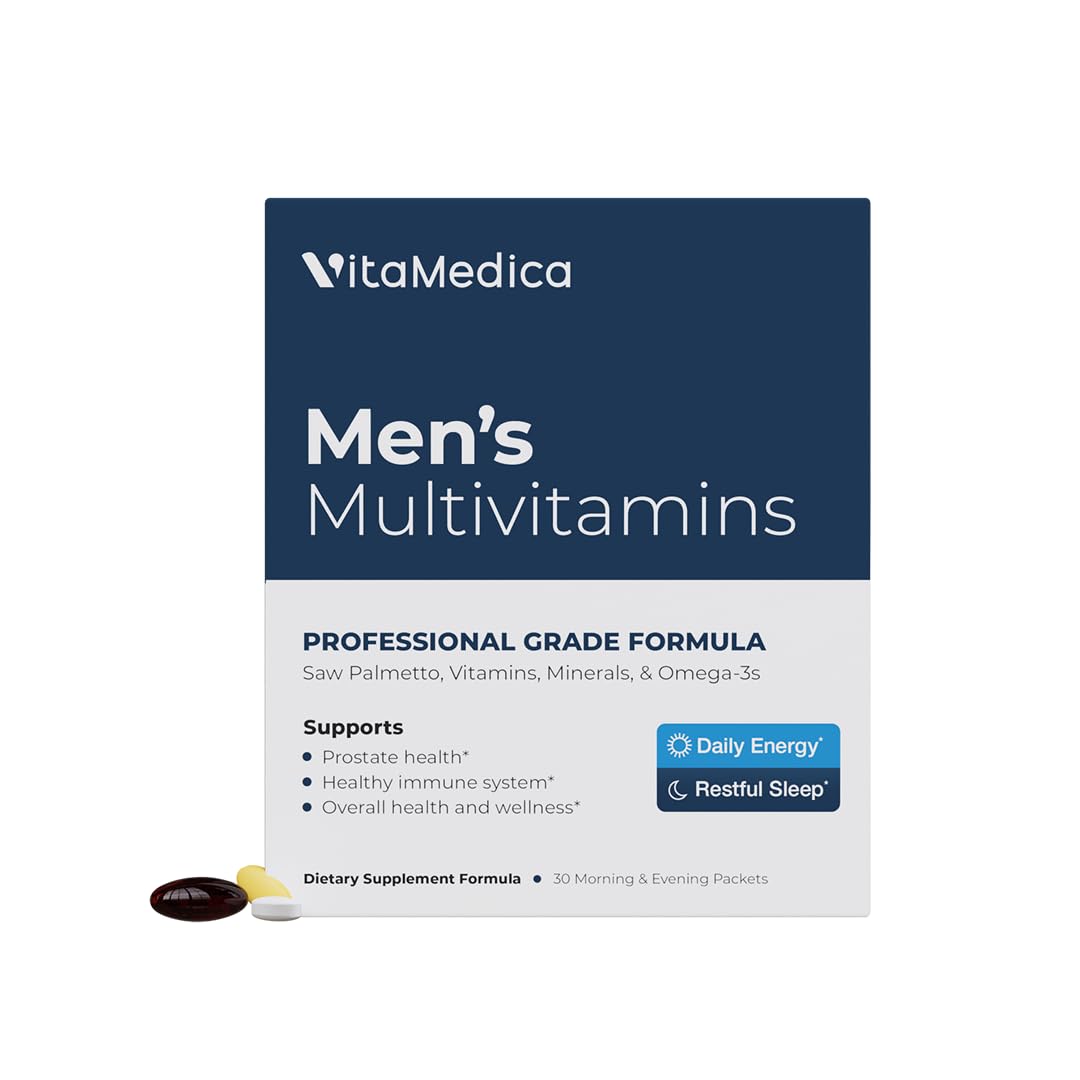 Front of VitaMedica Men's Multivitamin box with 30 daily packs