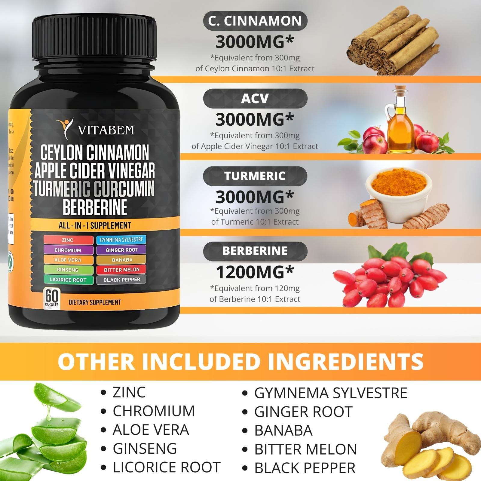 Vitabem etiqueta con lista de ingredientes clave y claridad