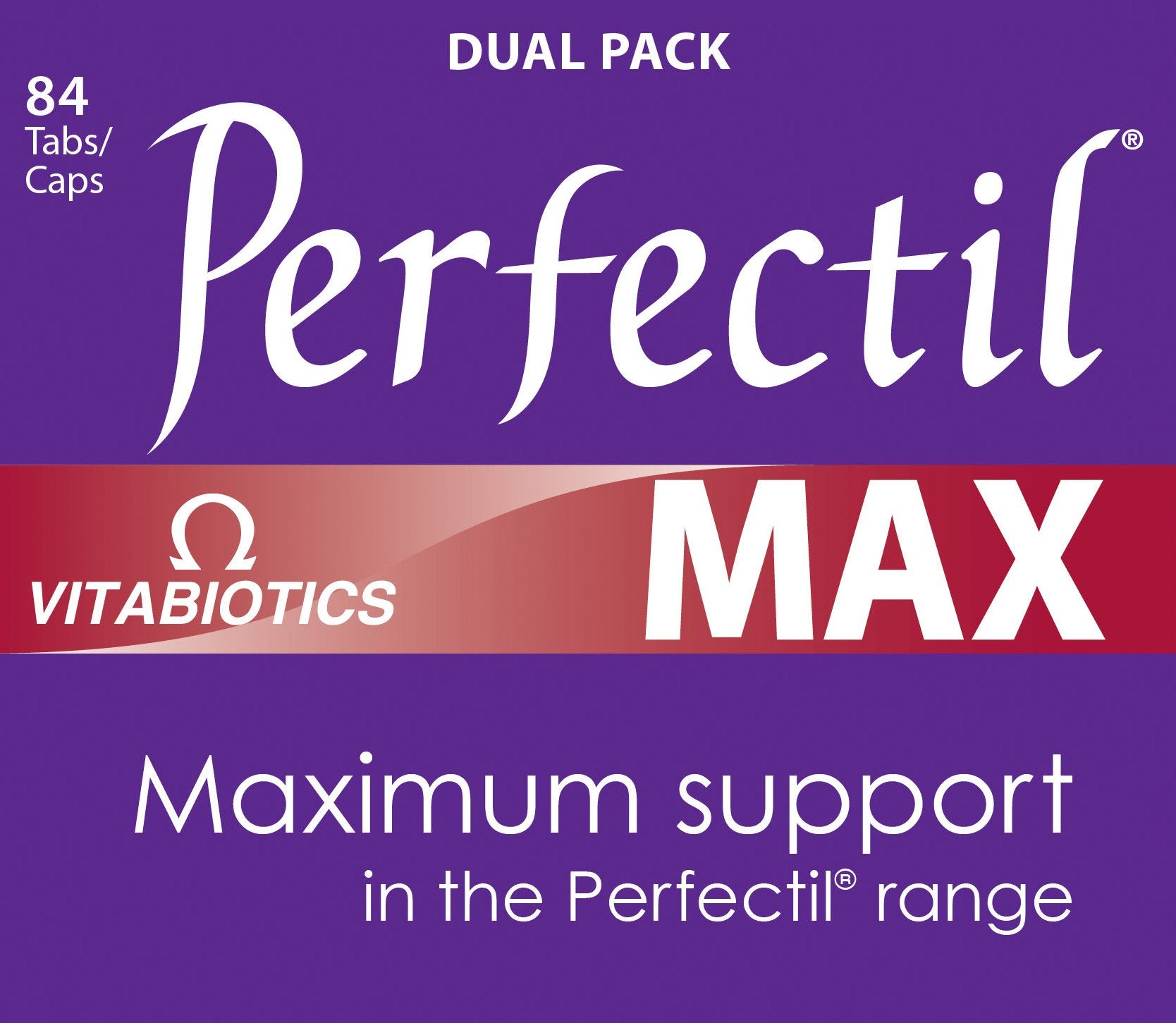 Perfectil Max two-in-one beauty pack label with capsules