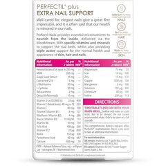 Illustration of nutrients for nails, skin and hair
