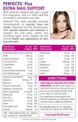 Nails showing strengthened texture and growth