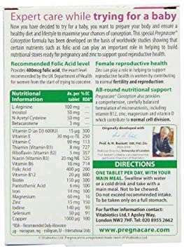 Vitabiotics Pregnacare Conception 30s 2 Pack Bundle product image 2