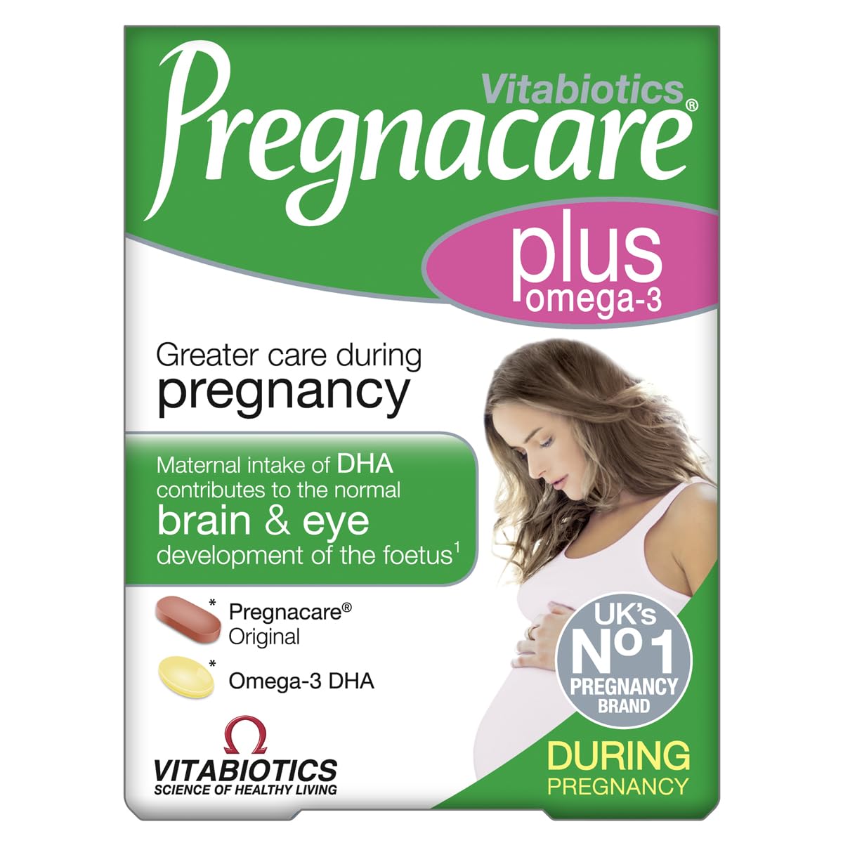 Vitabiotics Pregnacare Plus Omega-3-56 product packaging
