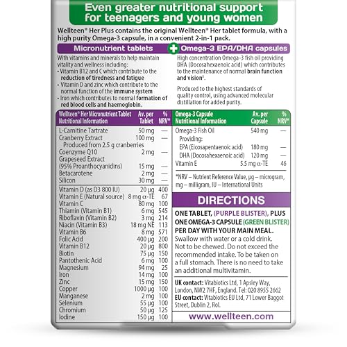 Wellteen Her Plus Omega-3 packaging image
