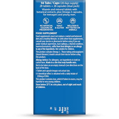 Graphic showing brain function and vision support from Omega-3