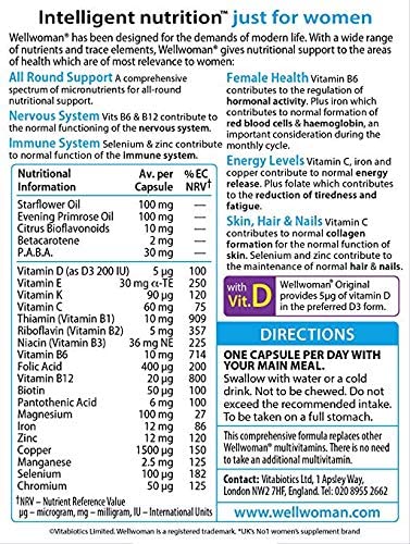 Wellwoman Original 90 Tablets label and packaging - image 4