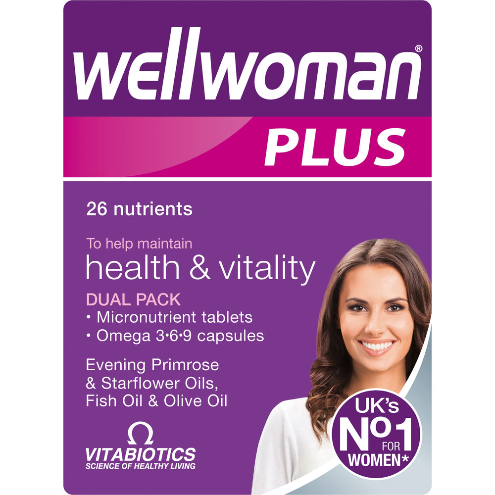 Vitabiotics Wellwoman Plus bottle with 56 capsules