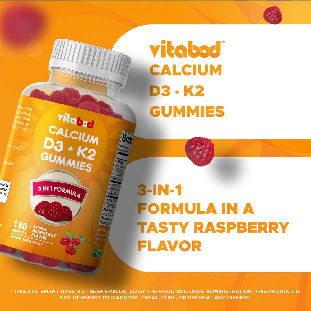 2-in-1 formula D3 and K2 gummies