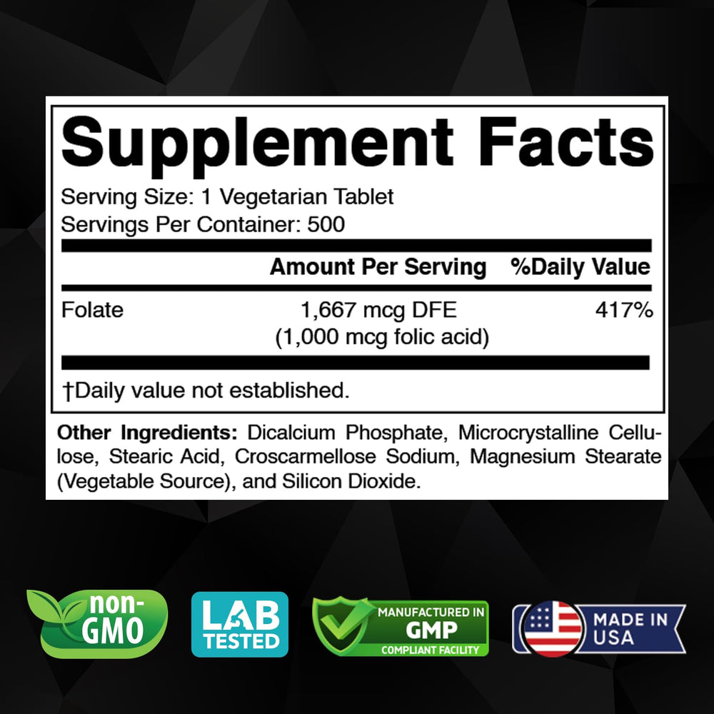 Vitabod Folic Acid 1 mg packaging