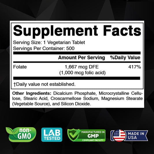 Vitabod Folic Acid 1 mg packaging