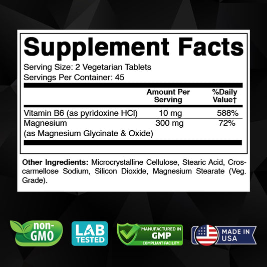 Close-up of Vitabod Magnesium Glycinate 1000 mg bottle and label