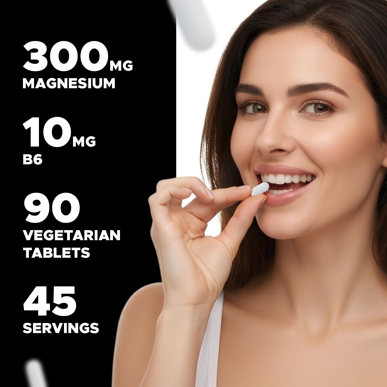 Nutrition facts panel for Vitabod Magnesium Glycinate 1000 mg